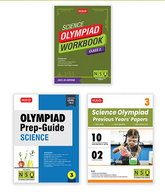 National Science Olympiad (NSO) Workbook, Prep-Guide and Previous Years Papers (PYQs) with Mock Test Paper for Class 3 (Set of 3 Books) by MTG Learning